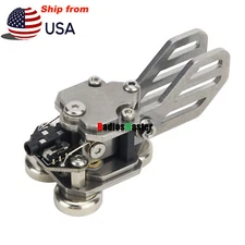 HamGeek Stainless Steel CW Morse Key Portable Paddle Key (Trade Edition)