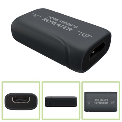 4K Pro HDMI 2.0 Repeater Extender Adapter Female To Female 4K 60Hz 3D 18Gbps