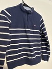 Vineyard Vines by Target Unisex 8/10  Navy Blue White Shep Pullover 1/4 Zip — photo 4