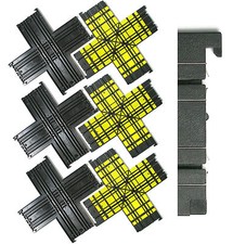 3pc1971 Aurora AFX Speed-Lok HO Slot Car 90 DEGREE INTERSECTION 4-WAY 2523 BULK