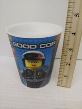 Lego Movie 2014 McDonald's 3D Cups/Warner Brothers Good Cop/Bad Cop Holographic