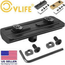 Tactical M LOK Bipod Mount Set Adapter for M-Rail Adaptor & Sling Swivels Stud