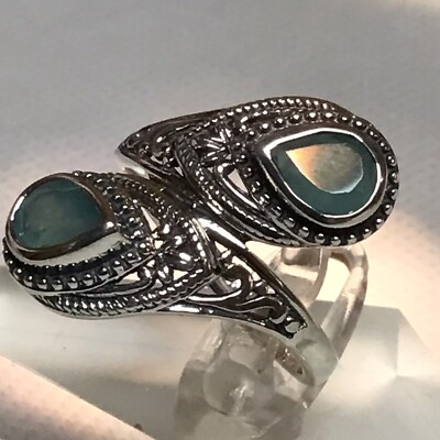 Echter seltener Premium Grandidierit Ring (Gr.6) TGW 1,25 Artisan Crafted Bypass