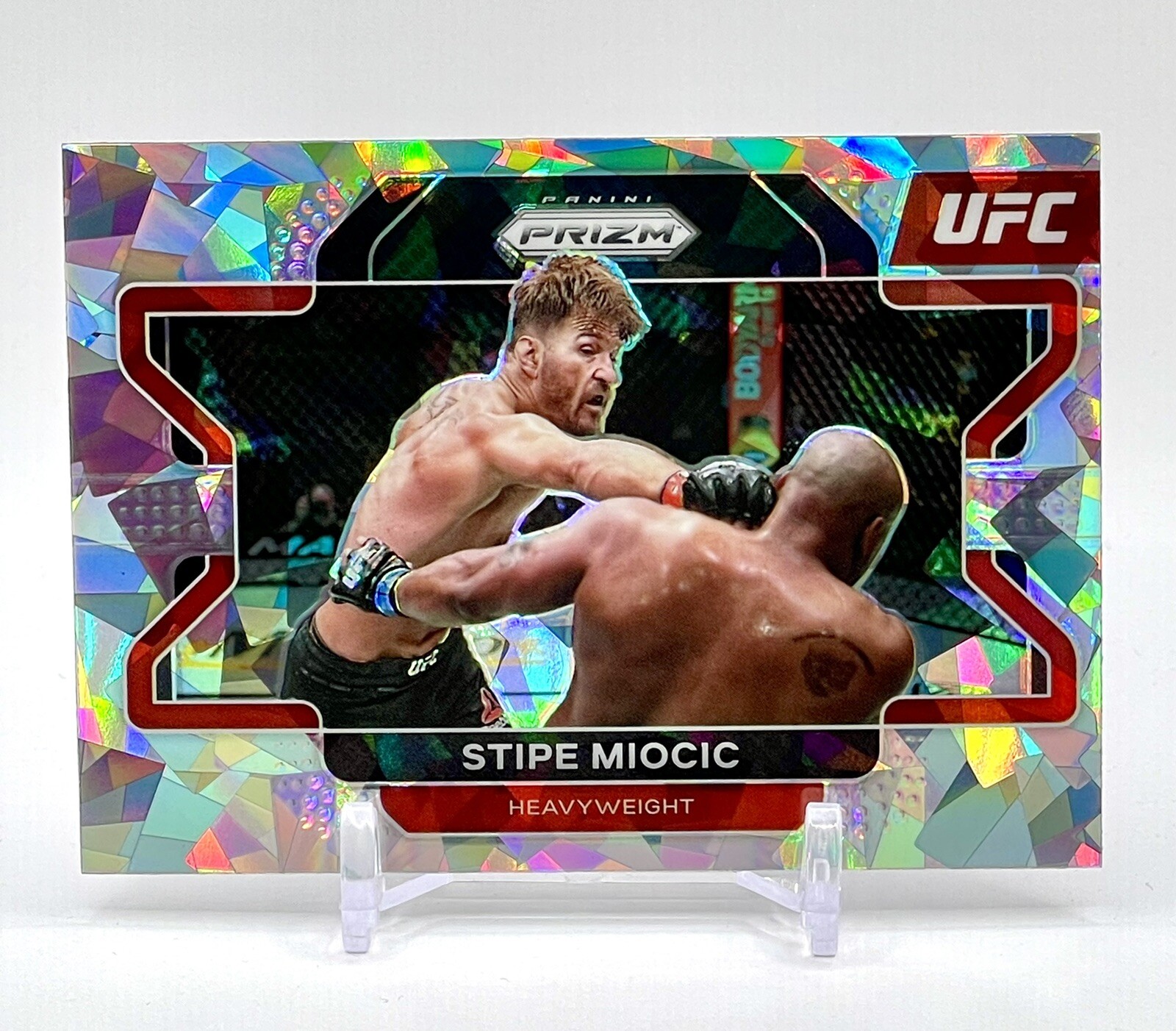 STIPE MIOCIC | 2022 Panini Prizm UFC | CRACKED ICE Prizm SP Card No. 100