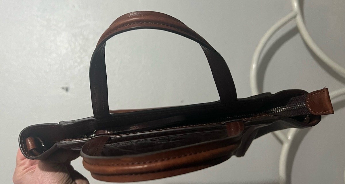 BRIGHTON FERRARA DAHLIA MYSTIQUE Curliques FLOWER Satchel HANDBAG