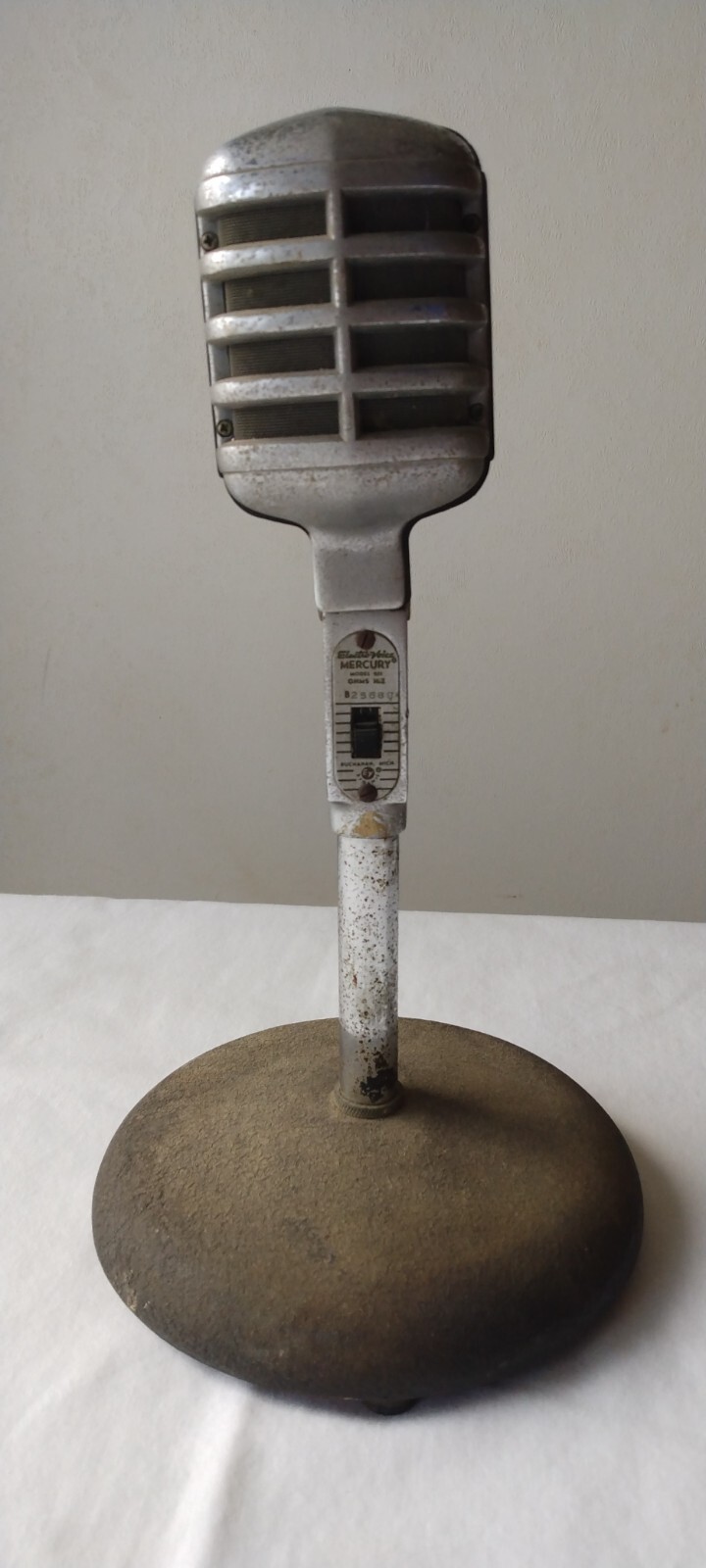 Vintage Mercury Microphone on base electrovoice *serial B25688