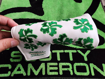 Rare 2008 Scotty Cameron Scotty Dog Lucky Clover Putter head cover