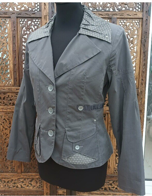 PAUSE CAFÉ Fitted Cotton Elastane Mix Jacket Size… - image 1