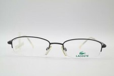 Vintage Lacoste LD 8018 E011 Black Half-Frame Glasses Eyeglass Frame NOS