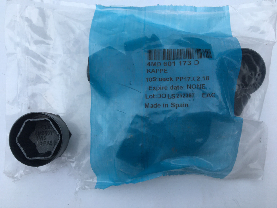 Audi A1 A4 A5 A6 A7 Q2 Q3 Q5 Wheel Nut Covers 9x 4M0601173D Gloss