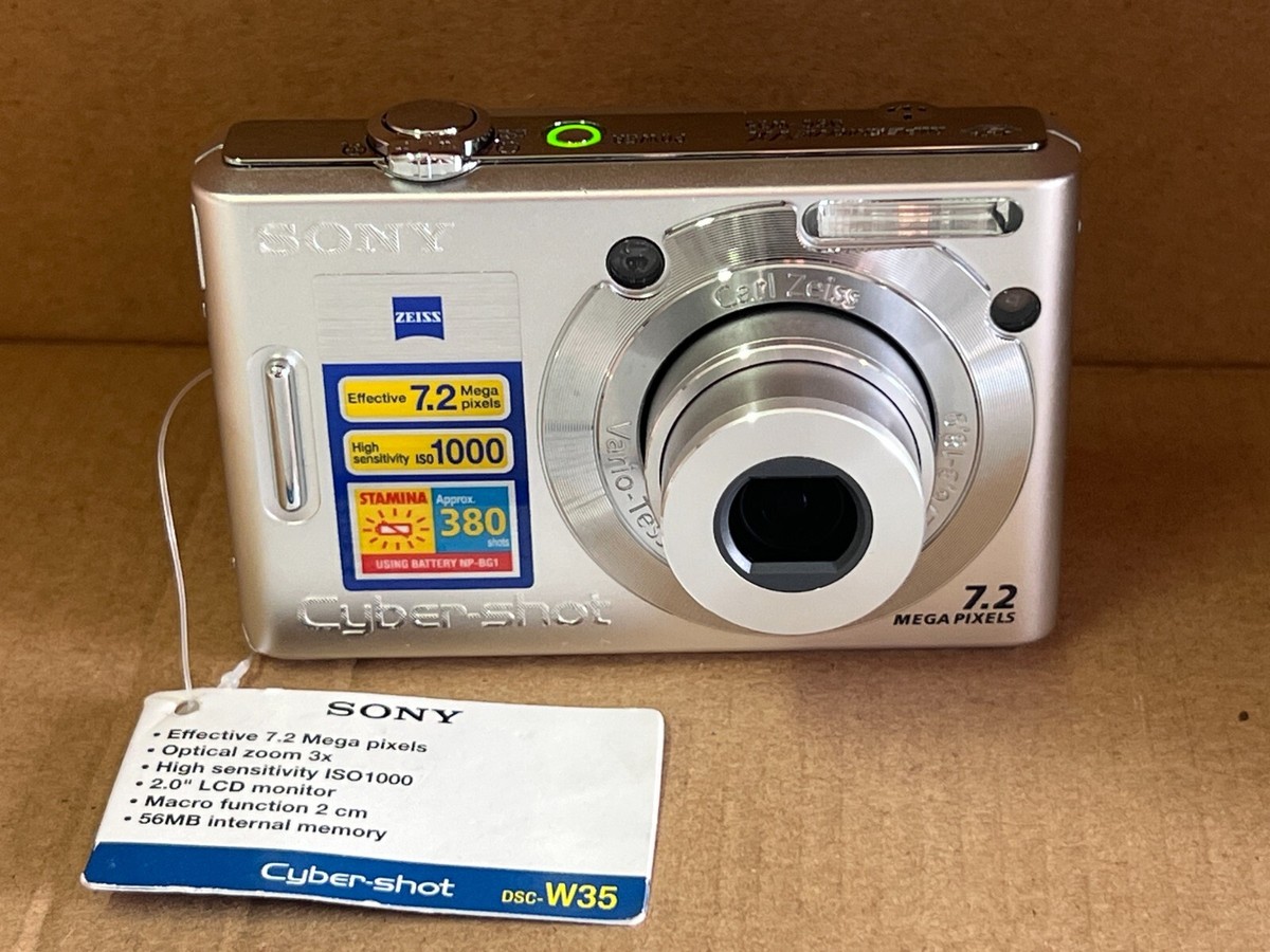 Sony Cyber-shot DSC-W35 7.2MP Digital Camera - Silver 27242710085