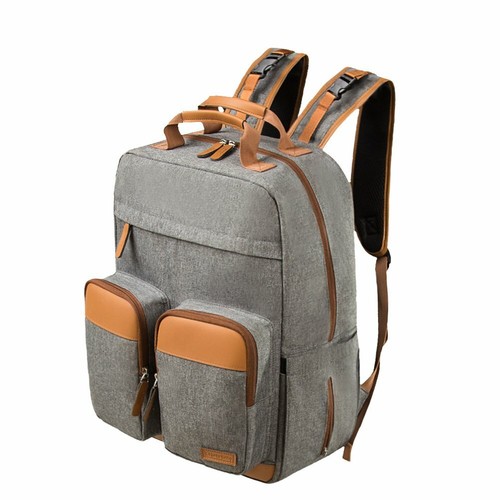 Lekebaby Bebé Pañal Cambio De Viaje Bolso Mochila Mensajero de gran  capacidad, Gris | eBay