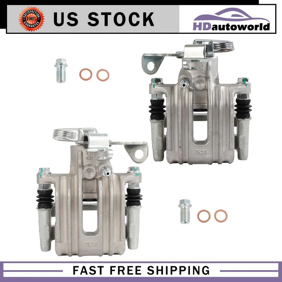 Pinzas de freno trasero izquierdo derecho con soporte para 1998-05 VW Passat 98-04 Audi A6 Foto 3 de 4
