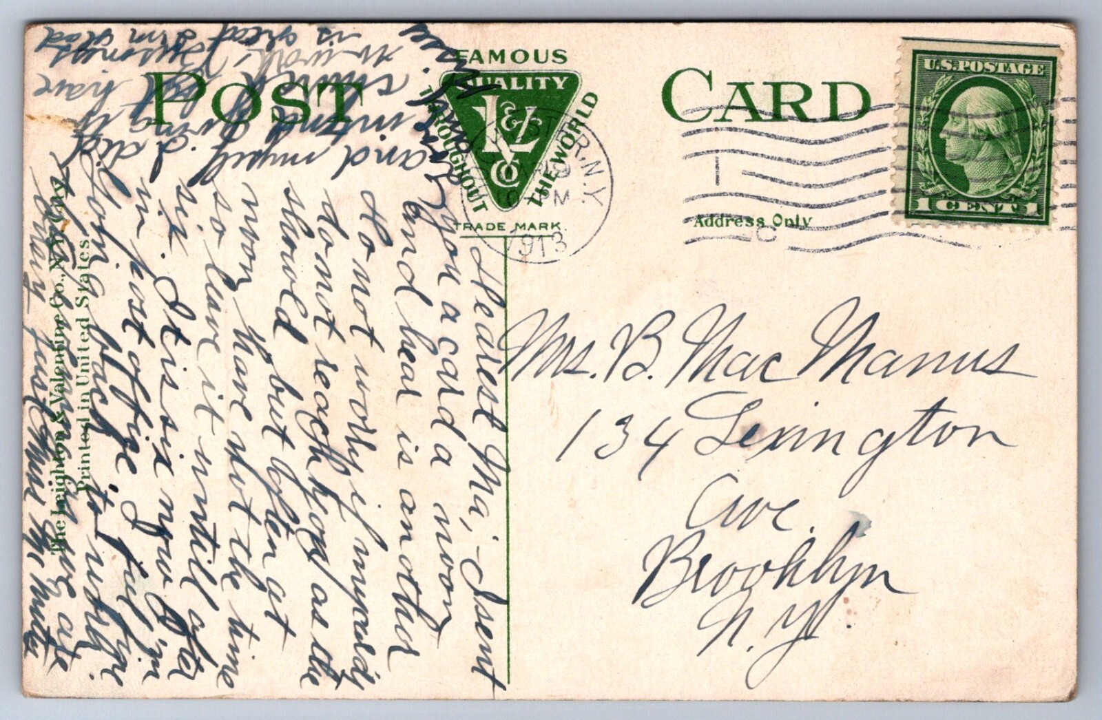 Postcard Rochester New York East Main Street 1913 Trolley eBay