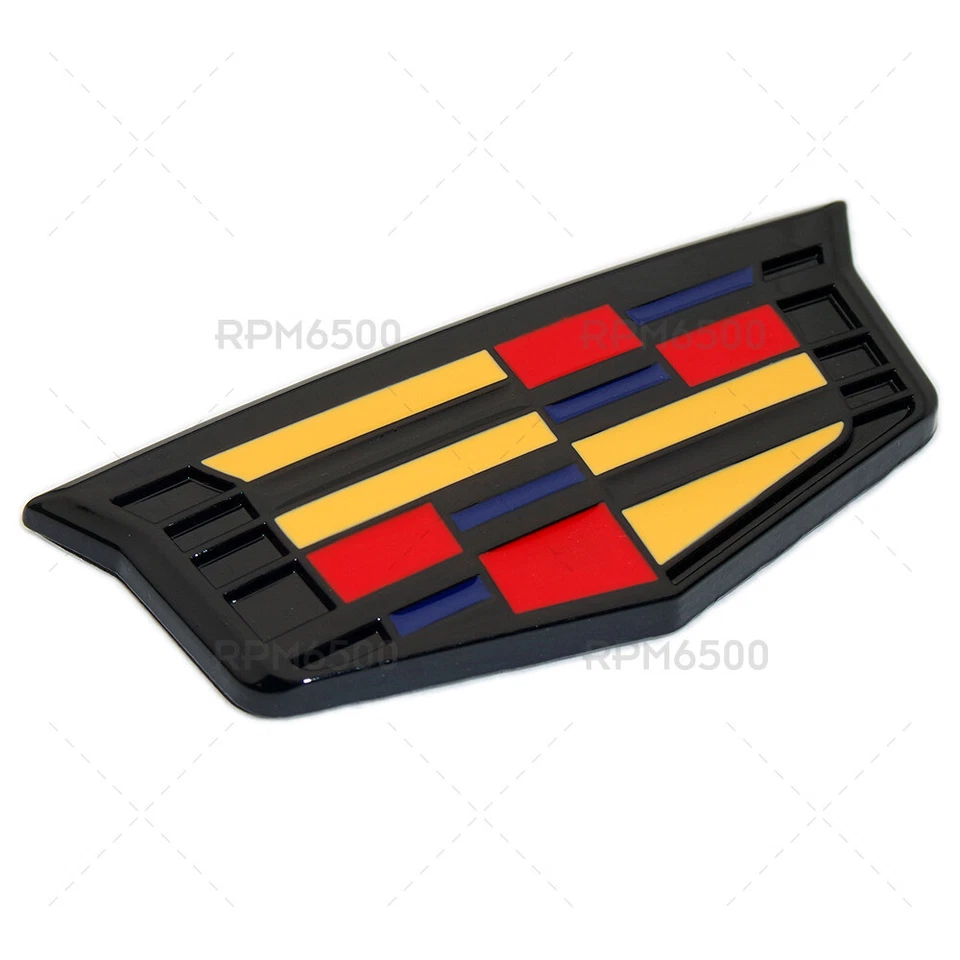 2x New Cadillac Fender Marker Side Body Logo Badge Emblem Car Decoration Sport V - Image 2 of 4