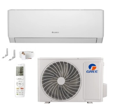 Gree Pular Shiny 2,5kW Wandgerät WiFi Klimaanlage mit Montage-Zubehör (Optional)