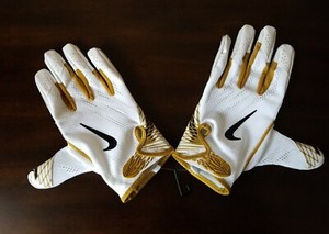 vapor 4xl receiver pe gloves nfl knit nike football gold