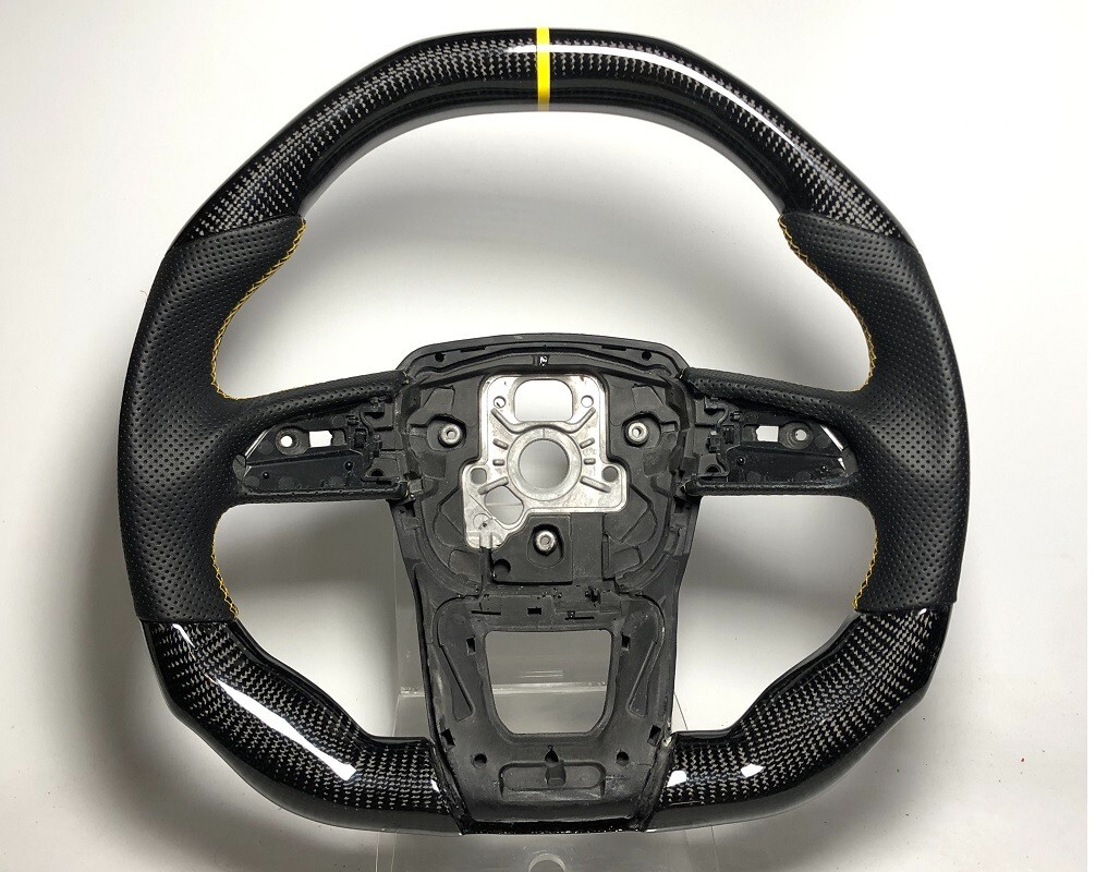 Carbon flat top Sport steering wheel Lamborghini URUS models No Exchange Yellow