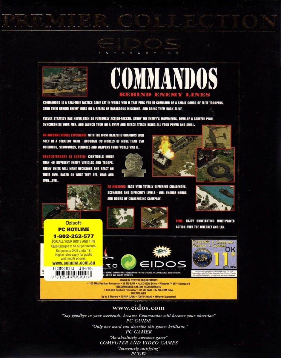 k*y様 The Undocumented PC 第二版 Commandos - Behind Enemy Lines - Big Box PC Game | eBay