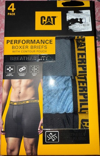 Caterpillar 4 Paar Herren Boxershorts Unterwäsche Polyestermischung Netzgewebe (A) L