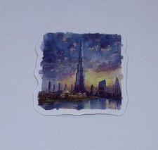 Burj Khalifa Sticker Dubai Travel City Tour Art Decal Vinyl Paint Style Tc9
