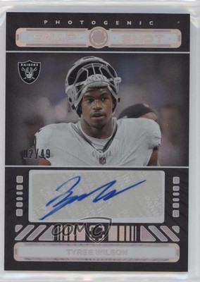 2024 Panini Photogenic Snapshots Silver 2/49 Tyree Wilson #SSA-14 Auto 1n8m
