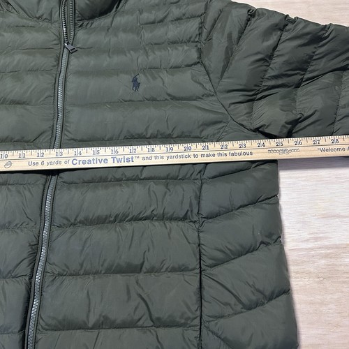 Polo Ralph Lauren giacca uomo XL verde oliva piumino alternativo outdoor* - Foto 10 di 13