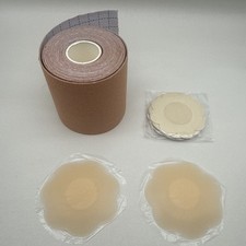 Boob Tape-Premium Breast Lifting Tape 6 Meter Breast Up w/Bra Nipple Cover READ