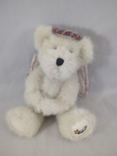 Boyds Bears White Angel Bear Pink Wings 6" 1986-2002 collection