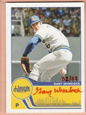 2026 Topps HeritagE EXPANSION AUTOGRAPHS RED INK SP 32/77 GARY WHEELOCK MARINERS