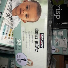 Kirkland Signature Baby Diapers Size 1, Hypoallergenic, Breathable, 96 Ct 0.30 per diaper