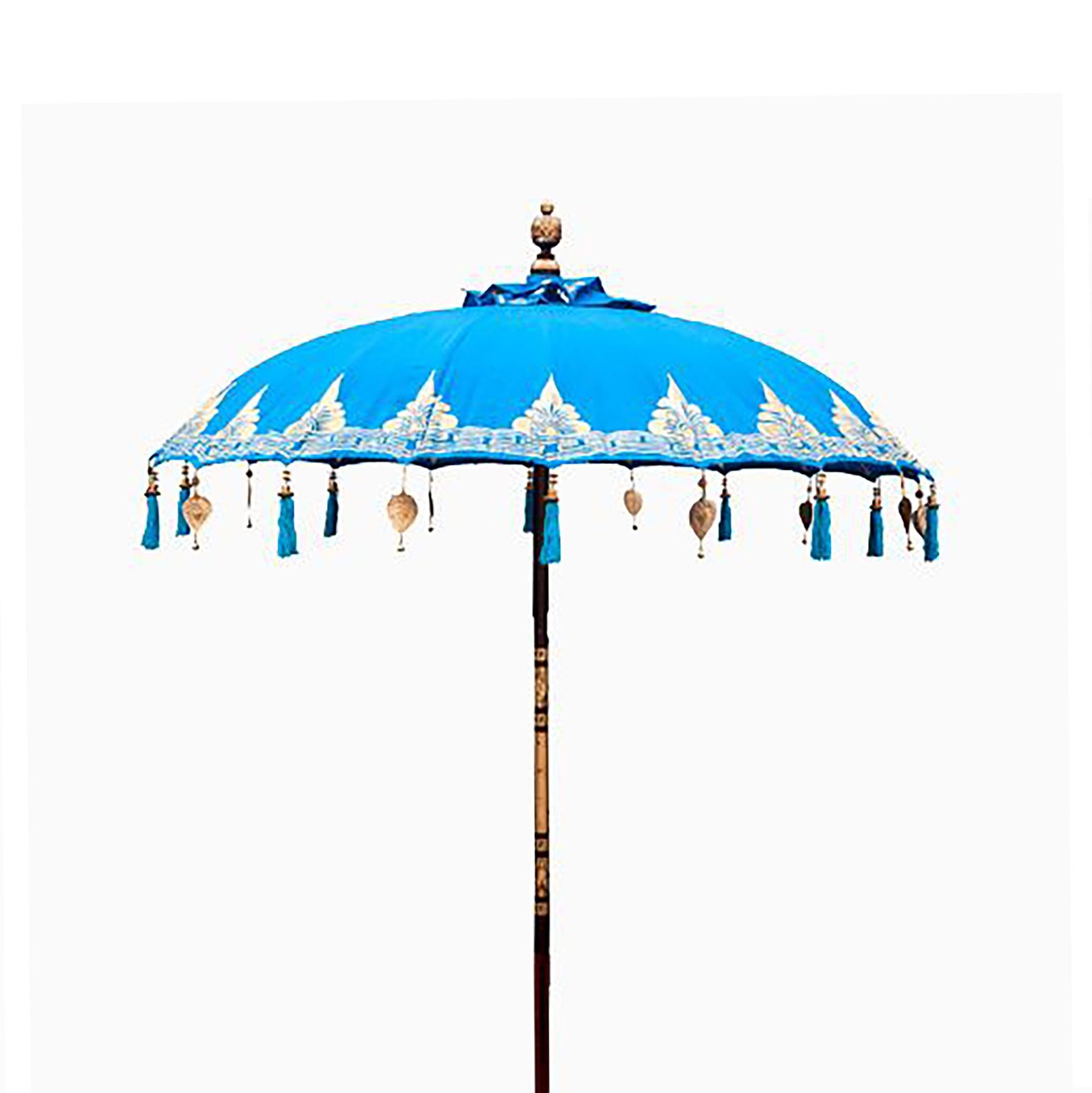 Balinese Garden Patio Pool Parasol Sunshade Cotton - Turquoise 1.5m UK STOCK