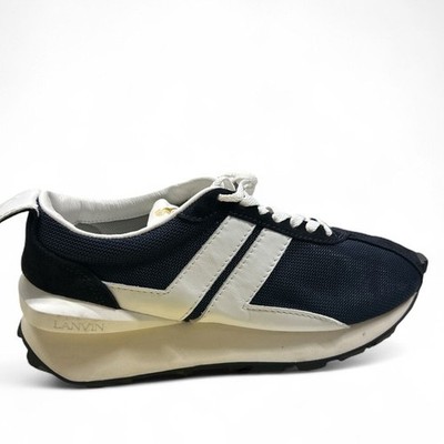 LANVIN BLUE BUMPR SNEAKERS SIZE 41 White Sz 10 women. Sz 8 Men.
