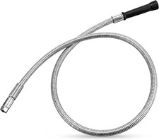 60 Inches Pre-Rinse Hose, Heavy Duty Flexible Stainless Steel Spray Hose with He