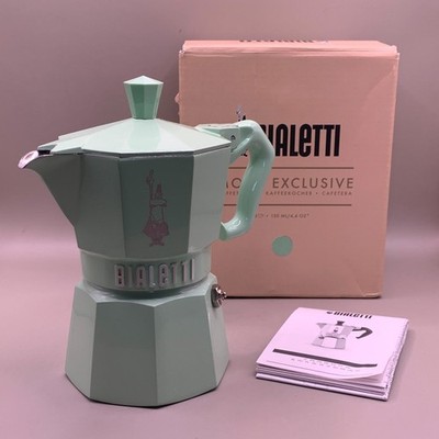 Bialetti Moka Exclusive 3 Tassen Mintgrün Espressomaschine Neu Sonstige Verpackt