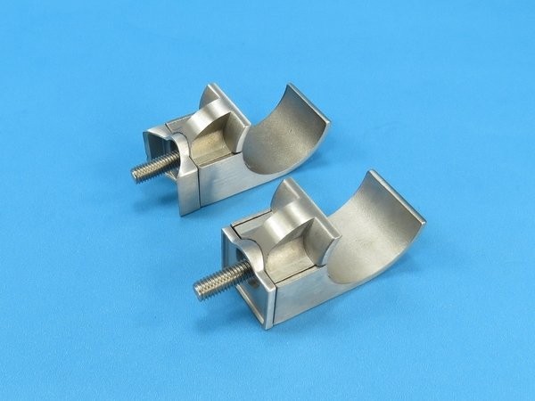 4x Fenderösen Edelstahl Flach - 69mm Bootszubehör Rostfrei