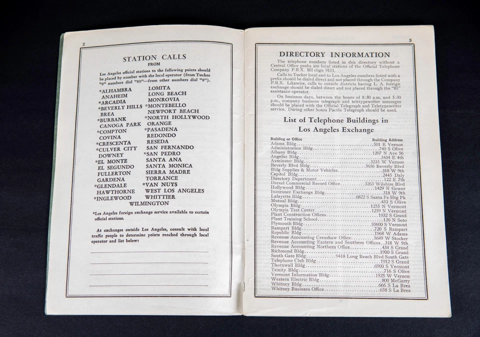1949 Diretório Oficial Área Sul Califórnia Pacific Telephone Company - Imagem 3 de 4