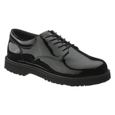 Bates Men's Comfortable High Gloss Duty Oxford Uniform Shoe, Black, Size Options