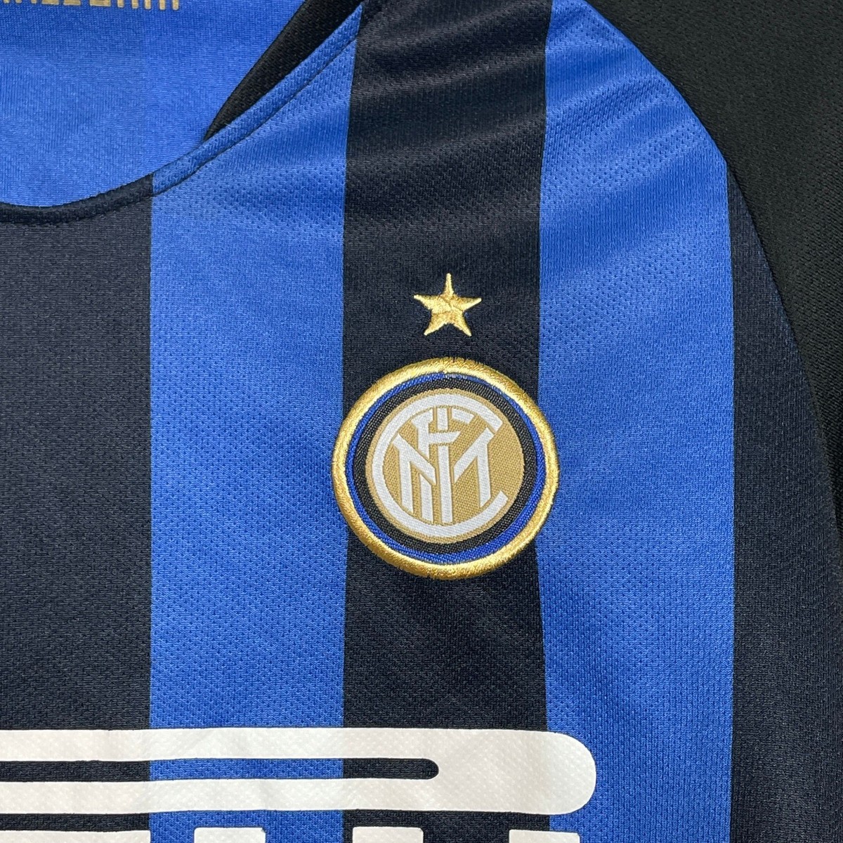 Inter Milan 2018-19 JAMES Blue Black Striped Home Soccer Jersey