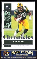 AJ Dillon 2021 Panini Chronicles #39 Green Bay Packers Football