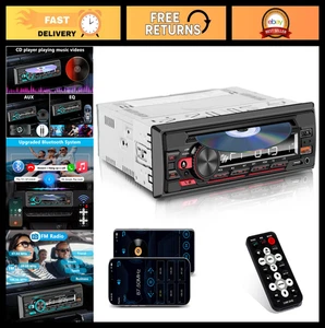 Une seule voiture de din Stereo Radio CD/DVD Lecteur, Bluetooth, USB, AUX, SD Carte, FM, MP3
