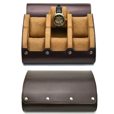 Uhrenetui Reise Fächer PU Leder Uhrenrolle Organizer Box Uhrenbox Unisex Uhr Box