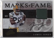2008 Playoff Absolute Memorabilia Marks of Fame 10/10 James Jones Auto 1r7d