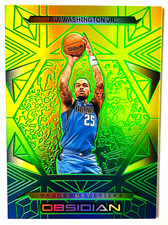 2024-25 Panini Obsidian P.J. Washington GREEN BLUE YELLOW Flood #87 Mavericks!
