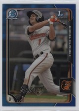2015 Bowman Chrome Prospects Blue Refractor 35/150 Dariel Alvarez #BCP145 hg6