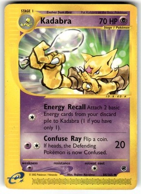 Kadabra 84/165 Uncommon Expedition Base Set Vintage E-Series 2002