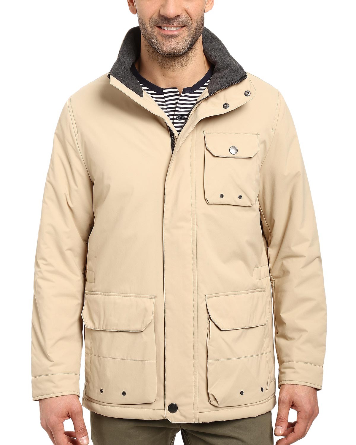 Мужская водонепроницаемая куртка с несколькими карманами Nautica Small S Sandy Bar 11890₽