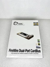 New - SIIG Firewire Dual-Port CardBus for Windows, Gray, 02-0322A