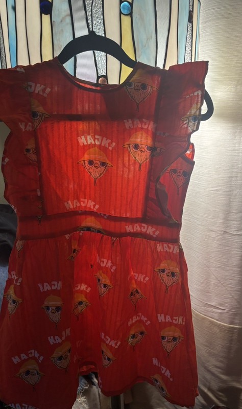 NWT Mini Rodini Hajk!-print mini dress - size 7-9 yrs 