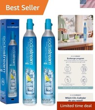Pack of 2 BLUE CO2 Cylinders for SodaStream - Sustainable Gas Refill Solution